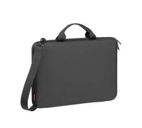 Rivacase Sacoche rigide pour ordinateur portable de 11,6 à 15,3 ", imperméable, compatible avec MacBook Air 13/14/15, porte-documents pour ordinateurs portables, femmes et hommes, noir, Noir, 15,3