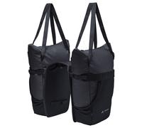 Sacoche double avec sacs cabas Vaude TwinShopper 2 x 22L ( Noir )
