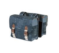 Sacoche double Basil Boheme 2 x 17,5L ( Bleu indigo / 35 L )