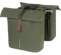 Sacoche double BASIL "City Double Pannier Bag MIK 2.0" , vert mousse