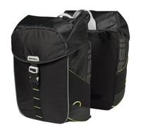 Sacoche arriere velo double basil miles waterproof 32l noir liseret jaune fluo (
