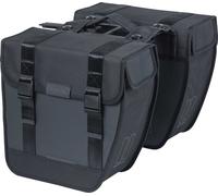 Sacoche double BASIL "Tour" volume : 28 l, noir, y compris plaque d'adaptation MIK 2.0
