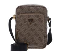 Sacoche double poches Guess Vezzola Eco Xbody - beige/brown - TU