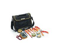 VITO - Sacoche professionnelle électricien 12 Outils Poignée acier renforcée Nylon haute Qualité Sac bandoulière