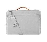 Sacoche for Ordinateur Portable à bandoulière Antichoc avec Sangle et poignée réglables pour Le Bureau et Les Voyages d'affaires(Gray,14-15.6 inch)