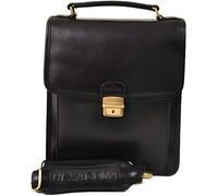 Sacoche - Hexagona - 111943 - Cuir - Noir - Bandoulière - 23x27x10cm