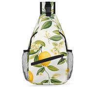 Sacoche Homme Bandouliere Fleurs De Citronnier Français, Casual Sac Bandouliere Homme Durable Sac À Dos Militaire Pour Camping Voyage Homme