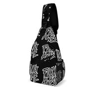 Sacoche Homme Bandouliere Putain de génial noir Réglable Sac De Poitrine Antivol Crossbody Bag pour Homme école Femme