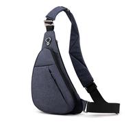 Sacoche homme sac à poitrine étanche pour extérieur Bleu