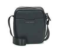 Armani Exchange Alex, Embossed Logo, Silver Zip, Reporter Hommes, Noir, m