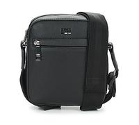 BOSS Hommes Ray NS zip Sac reporter en similicuir grainé