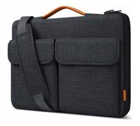 Inateck 360° Protection Sacoche Housse 15-15,6 Pouces Compatible avec Chromebook Notebook Ultrabook, Antichoc Serviette de Protection, résistant aux éclaboussures, Noir Gris