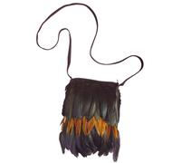 Sacoche - Indienne - Plumes - Vert - Adulte - Femme
