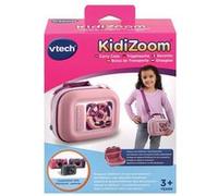 VTech - Sacoche Transport KidiZoom Rose, Accessoire Appareil Photo Enfant avec Compartiments de Rangement, Bandoulière Réglable, Compatible Tous Modèles, Cadeau Enfant Dès 3 Ans - Contenu en Français