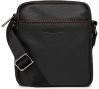 Sacoche Lancaster cuir Homme 320-24 SOFT VINTAGE Noir/Rouge