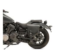 Customaccess APB002N Sacoches en Cuir Modèle Barcelona APB002N avec Universal Support KF0003N, Noir