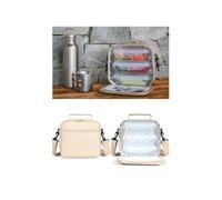 Sacoche Lunch box isotherme - - 3 étages - Capacité 4.5L - 3 boîtes hermétiques - Conservation 6h