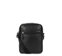 LANCASTER - Sacoche bandoulière en cuir ref_lan42896 Noir 18 * 23 * 5