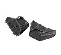 Sacoche Moto 1 Paire Sacoches Selle Latérales Moto en Cuir PU Sacoches D'outils Moto Classiques pour Universel pour Café pour Racer CB Personnalisé pour Japstyle Sac Moto(Noir)