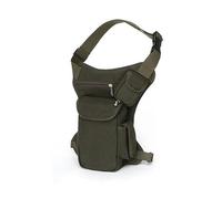 Sacoche Moto Jambe,Moto Drop Leg Bag Sac à bandoulière en Toile for Moto, 1 pièce, Emballage Banane for Hanche et Cuisse(Green)
