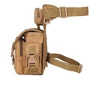 Sacoche Moto Jambe,Moto Drop Leg Bag Sac de Jambe en Nylon imperméable for Hommes, Sangles de Cuisse, Panneau de Hanche et de Fesses, Sac de Ceinture Utilitaire(Dark Fancy)