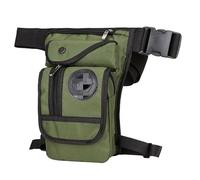 Sacoche Moto Jambe,Moto Drop Leg Bag Sac de Jambe en Toile for Hommes, Sacoche multifonctionnelle for Moto, Sac à bandoulière, Ceinture de Berceau de Hanche(Army Green)