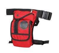 Sacoche Moto Jambe,Moto Drop Leg Bag Sac de Jambe en Toile for Hommes, Sacoche multifonctionnelle for Moto, Sac à bandoulière, Ceinture de Berceau de Hanche(Red)