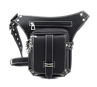 Sacoche Moto Jambe,Moto Drop Leg Bag Sac de Taille for Femmes, Sac de Jambe de Moto, Ceinture de Hanche, Emballage Fanny, étui en Cuir for Hommes, Sac à bandoulière