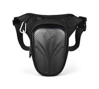 Sacoche Moto Jambe,Moto Drop Leg Bag Sac latéral Multifonctionnel for Moto, étanche, Sac de Taille for Loisirs en Plein air(Carbon Fiber Color)