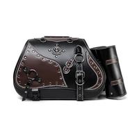 Sacoche Moto Laterale pour BMW Motorrad 1600 Grand America, Sac Moto Etanche Sacoche Moto Style Vintage en Cuir Sacs de Selle de Moto Sacoche Moto Selle Arriere,D