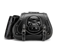 Sacoche Moto Laterale pour BMW Motorrad 1600 Grand America, Sac Moto Etanche Sacoche Moto Style Vintage en Cuir Sacs de Selle de Moto Sacoche Moto Selle Arriere,C