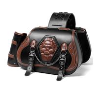 Sacoche Moto Laterale pour Peugeot Pulsion 125 2020-2023, Sac Moto Etanche Sacoche Moto Style Vintage en Cuir Sacs de Selle de Moto Sacoche Moto Selle Arriere,H