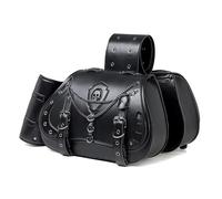 Sacoche Moto Laterale pour Yamaha X Max Roller Xmax 125-250, Sac Moto Etanche Sacoche Moto Style Vintage en Cuir Sacs de Selle de Moto Sacoche Moto Selle Arriere,A