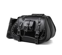 Sacoche Moto pour BMW Motorrad 1600 Grand America, Sacoche Moto Laterale Imperméable Sac Moto Style Vintage en Cuir Sac De Selle Moto Voyage Sacoche Latérale Moto,B