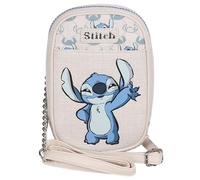 Sacoche Noire Minnie Disney, Petit Sac bandoulière avec nœud 18x10x5cm (Stitch)