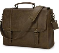 Sacoche Ordinateur 15.6 Pouces Imperméables Cuir Pu Sac A Main Homme Cartable Homme Sac Bandoulière Sacs Messenger Mallette Affaires