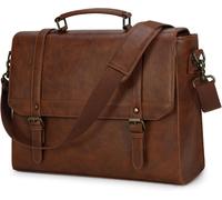 Sacoche Ordinateur 15.6 Pouces Imperméables Cuir Pu Sac A Main Homme Cartable Homme Sac Bandoulière Homme Sac Messenger Mallette Affaires