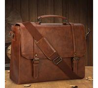 Sacoche Ordinateur 15.6 Pouces Imperméables en PU Sac a Main Homme Cartable Homme Sac Bandoulière Homme Sac Messenger Mallette [MATERIAL DE ALTA CALIDAD]bolso hombre bandolera está hecho de alta calid