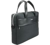 Sacoche Ordinateur Portable 11-14" , Sac à Bandoulière, Sac de Travail/Voyage/Affaires, Matière Déperlante, Compatible Macbook Air/Pro 13" , Noir MOBILIS Noir/Argent G