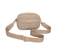 David Jones Paris - Pochette Bandoulière - Sac porté travers - Porté épaule - Taille Mini - Matière Synthétique - Pratique Ville Chic Voyage Classique (Warm Taupe)