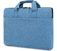 Sacoche portable pour ordinateur portable, sacoche antichoc pour ordinateur portable, sacoche pour ordinateur de grande capacité, convient pour les ordinateurs portables jusqu'à 15,6 pouces, bleu