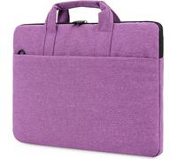 Sacoche portable pour ordinateur portable, sacoche antichoc pour ordinateur portable, sacoche pour ordinateur de grande capacité, convient pour les ordinateurs portables jusqu'à 15,6 pouces, violet