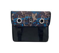 Sacoche porte-bagage double en toile enduite Willex 30 L Noir