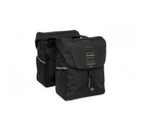 Sacoche vélo porte-bagage - NEWLOOXS - Vigo - 40 L - Double paire - Noir/vert