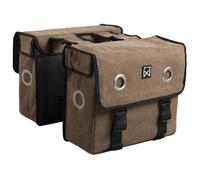 Sacoche porte-bagage double Willex Canvas Beige