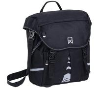 Willex Sacoche de vélo Bicyclette Panier S 1200 10 L Noir Polyester Sac de vélo