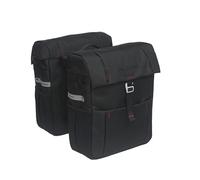 Sacoche porte-bagage vélo imperméable en polyester avec logo réfléchissant New Looxs Vigo Racktime Noir