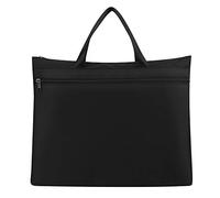 Sacoche Porte Document Sac à Main Portfolio Dossier Sac de Document Multifonction Classeur Portable A4 Sac Rangement Fichier Dossier Sac Zippé Pochette Bureau Commercial Sac d'Affaires