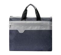 Sacoche Porte-documents A4 Grande Capacité Sac d’Affaire Portable en Oxford Étanche Sacoche de Rangement Commercial pour Dossier Sac à Document à Fermeture Éclair pour Bureau École Business Conférence