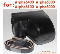 Sacoche pour appareil photo chancelier, boîtier pour Sony, ilce, Alph, a6400, a6300, a6100, a6000, a5100, a5000, objectif 16-50mm, utilisation avec clip facial en PU, rétro-fora6400 6300 6000